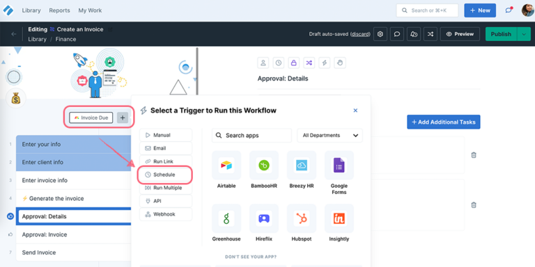 Scheduled Workflow Runs in Process Street