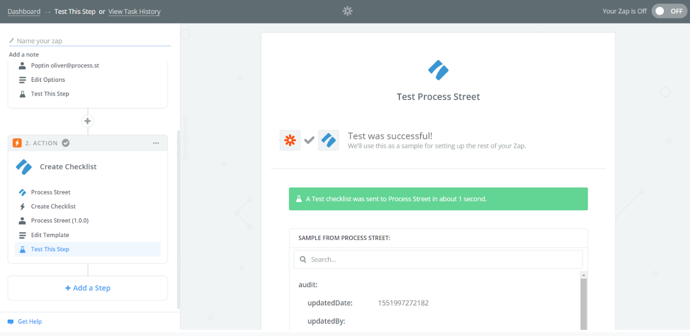 Integrate Process Street with Poptin