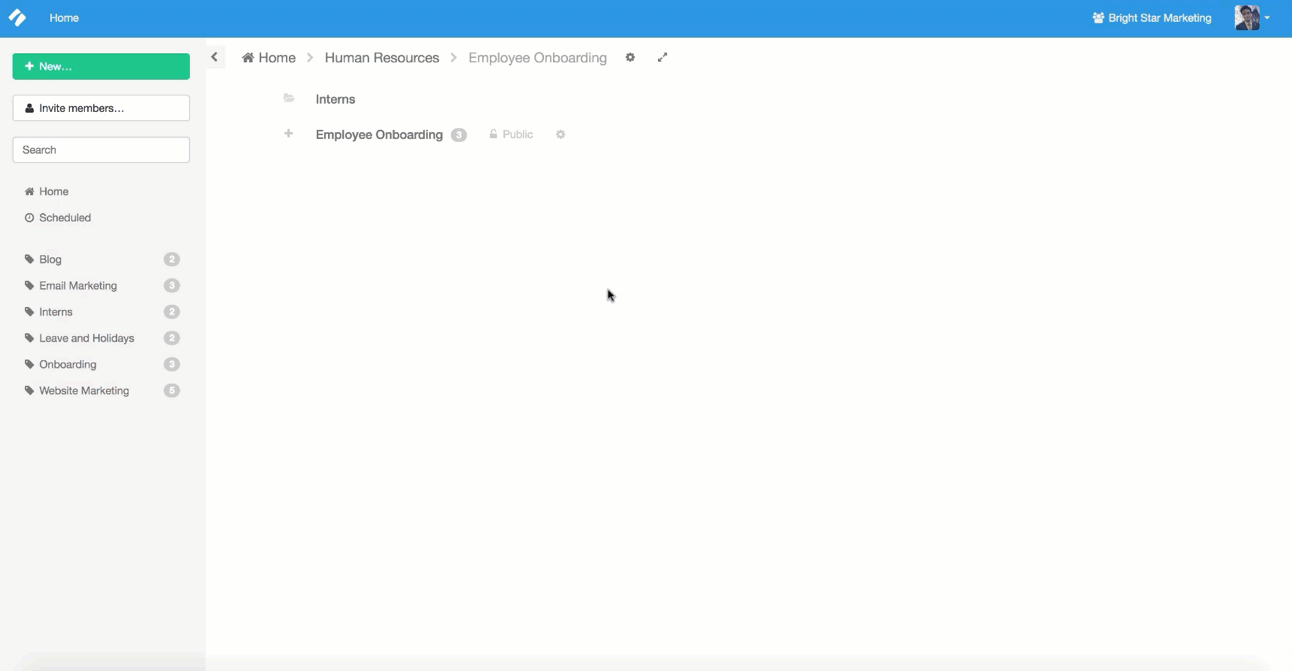Access Template Menu and then Share Options