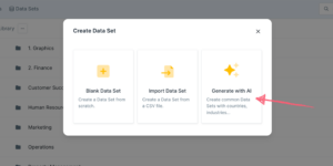 Process AI creates a data set