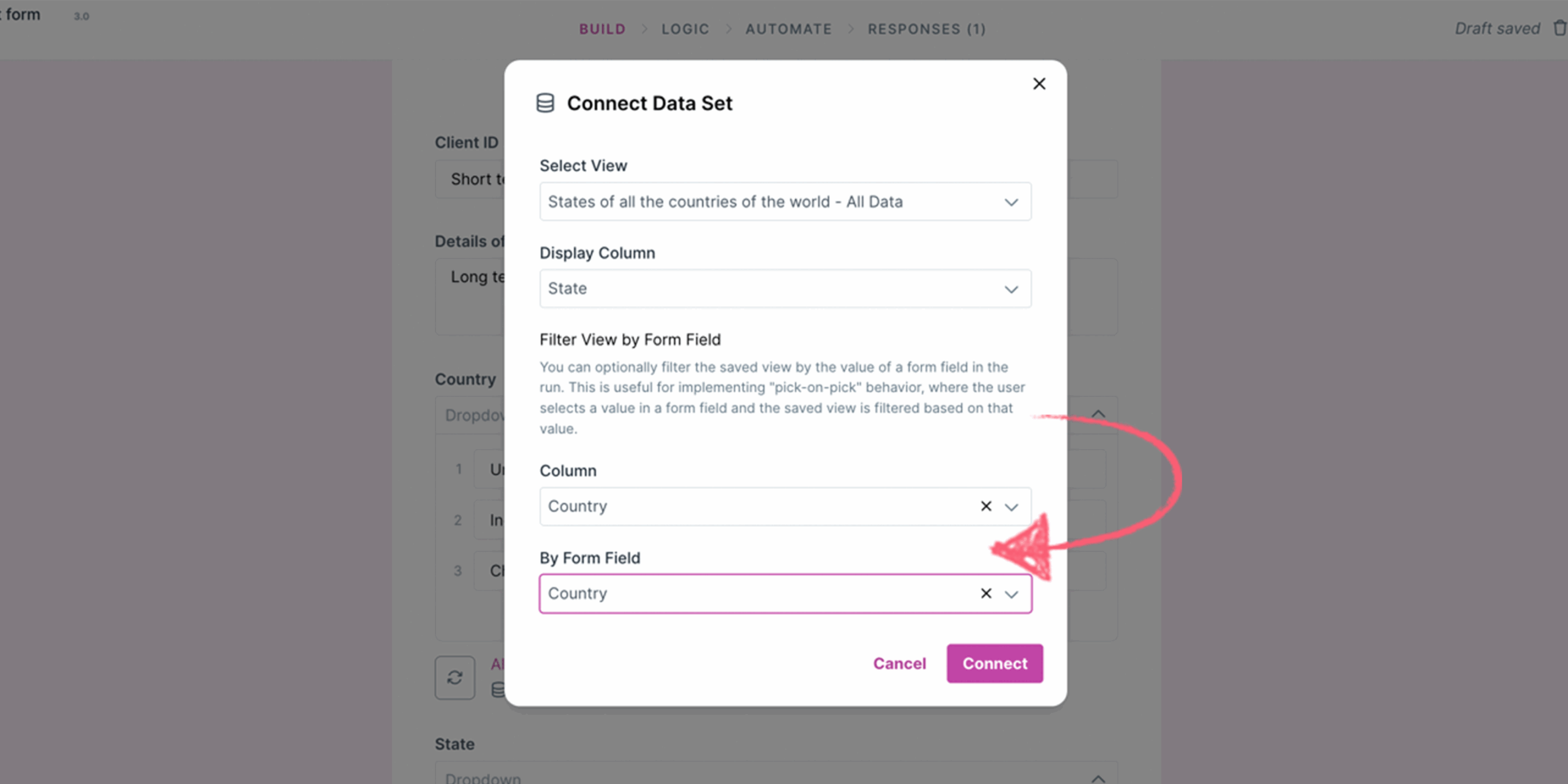 forms linked dds