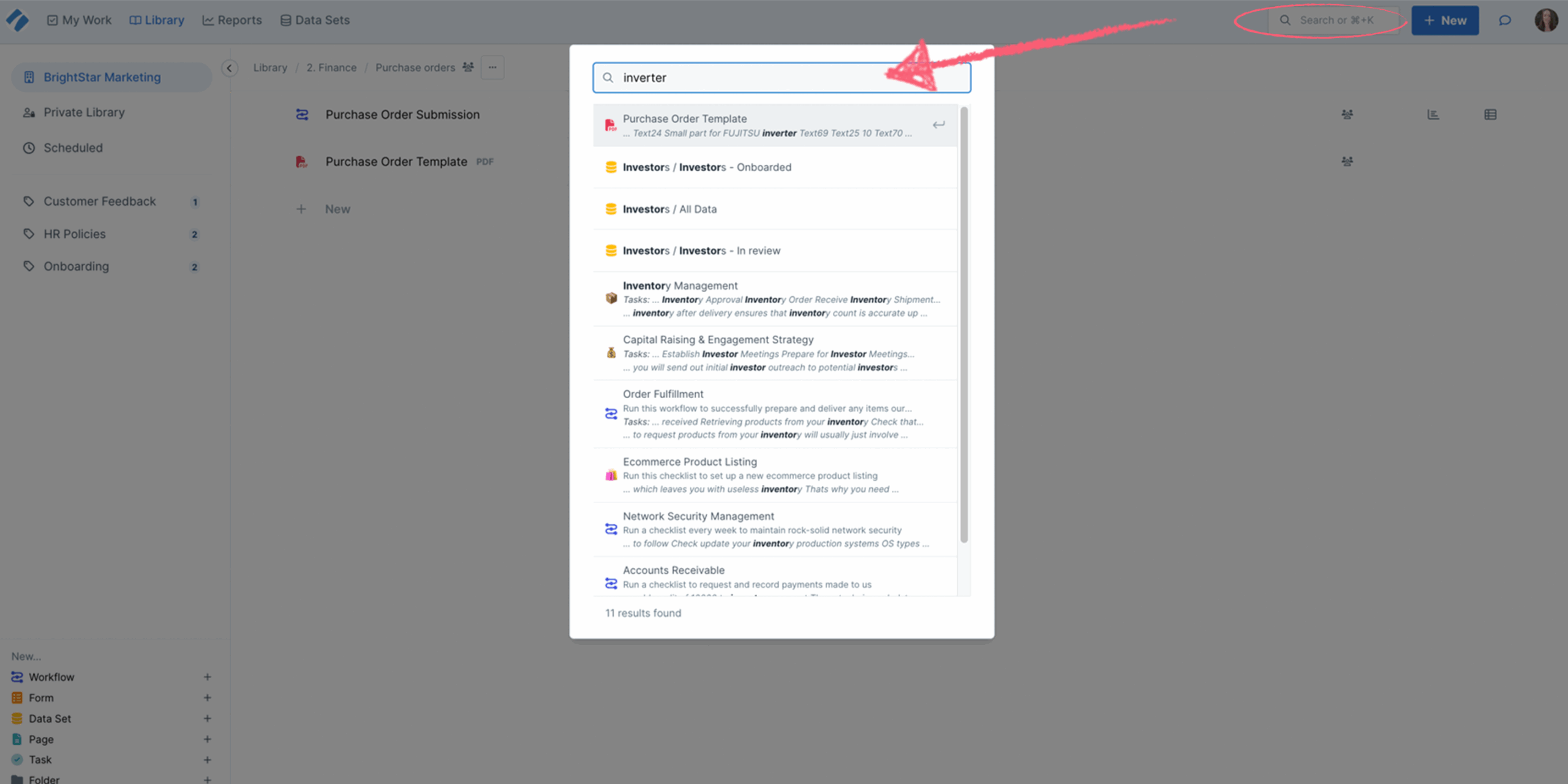 Search within a file
