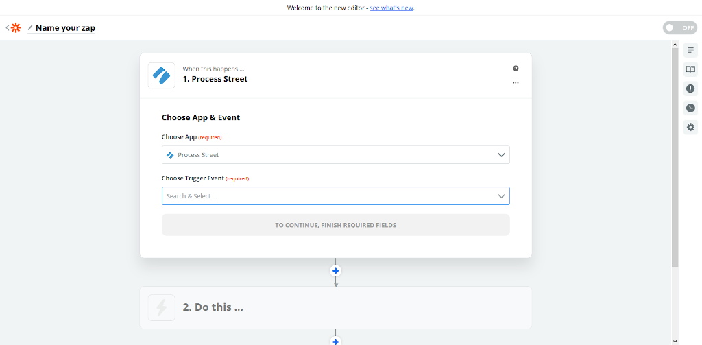 Choose trigger application