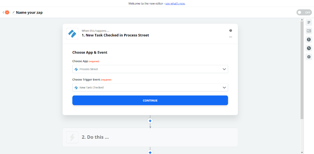 Choose trigger task