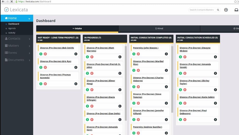 Opening a Case in Clio
