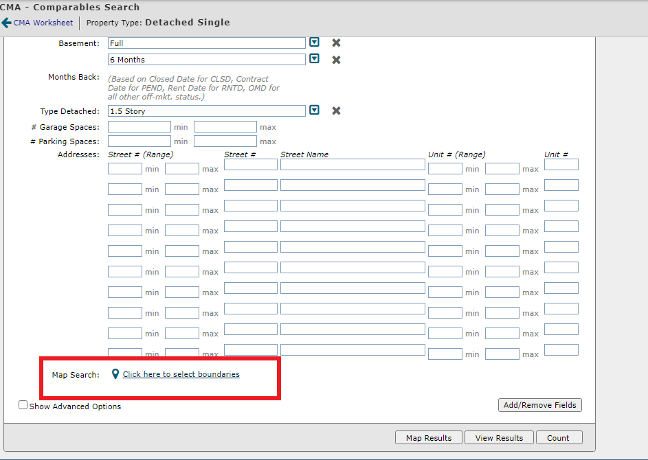 ConnectMLS – Creating a draft CMA Report | Process Street