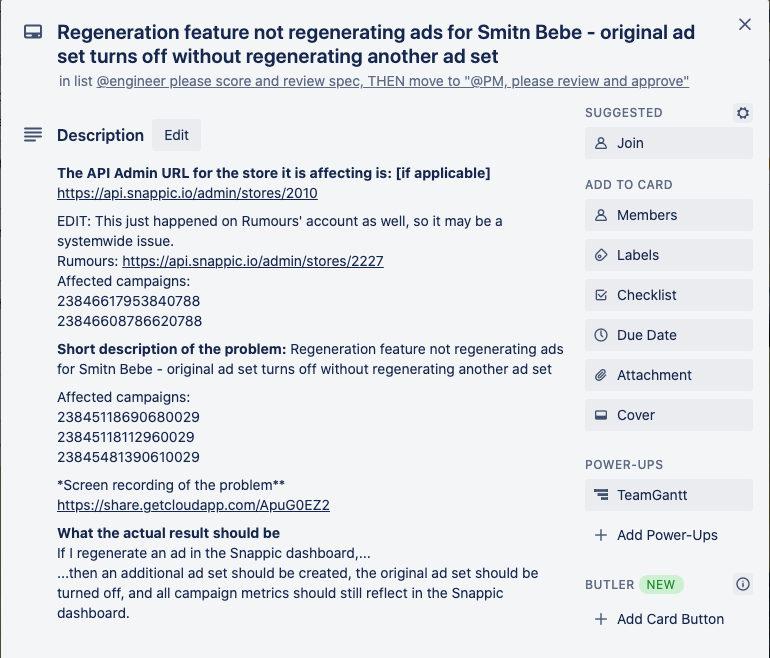 How to Create a Trello Card for Developer Support Cases | Process Street
