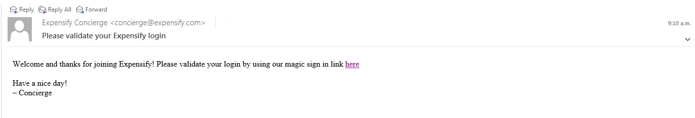 Submitting expense reports from Expensify