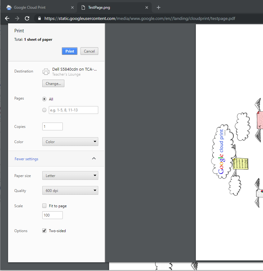 Changing Paper Side Changing Paper Size in Google Cloud Print | Process Street