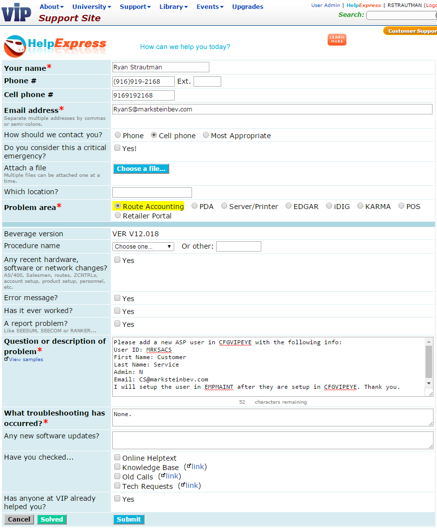 Employee Setup – Administration
