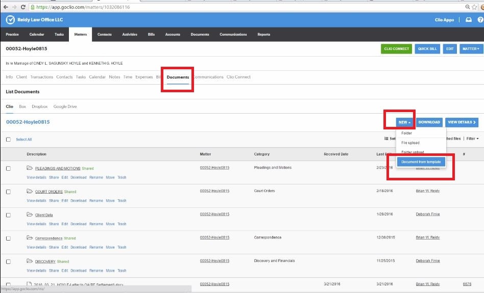 Creating Documents Using Clio Templates Process Street