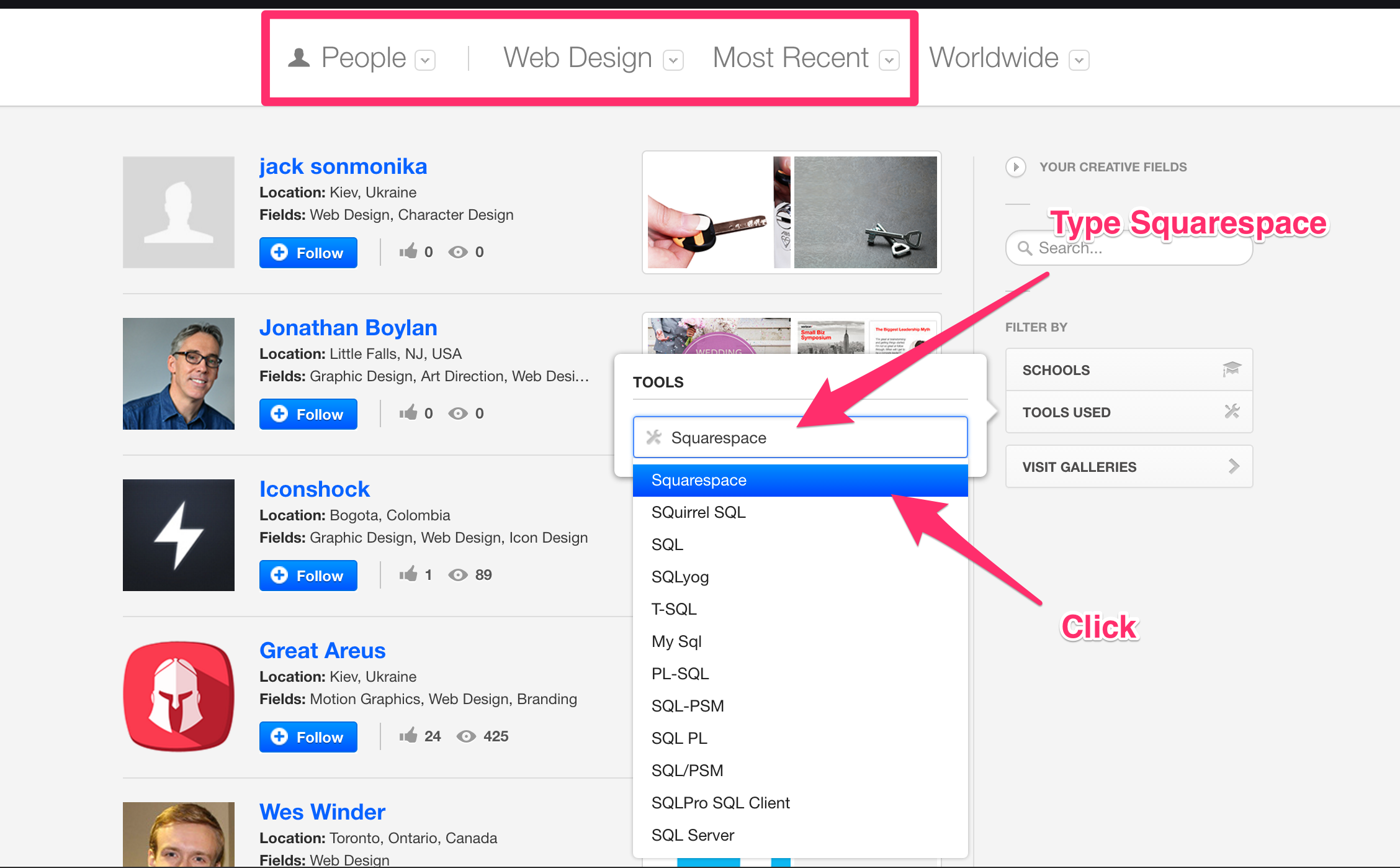Freelancer prospecting on Behance | Process Street