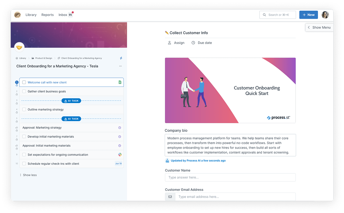 AI-powered workflows