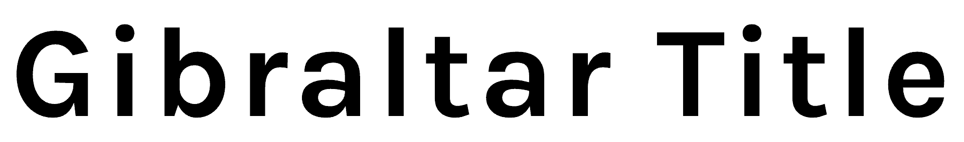 Gibraltar Title logo