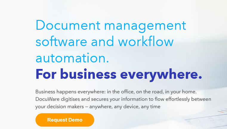 image showing DocuWare as document generation software