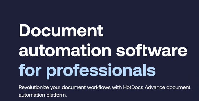 image showing HotDocs as document generation software
