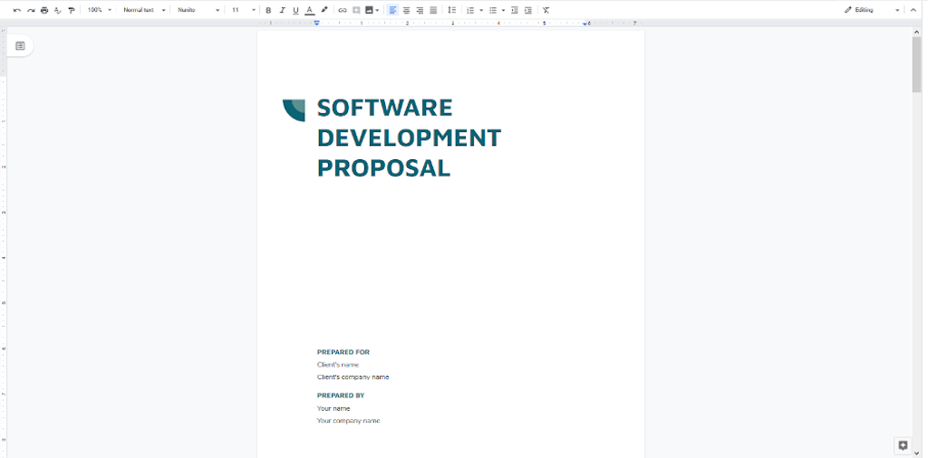 Google Docs Templates  - Software Development
