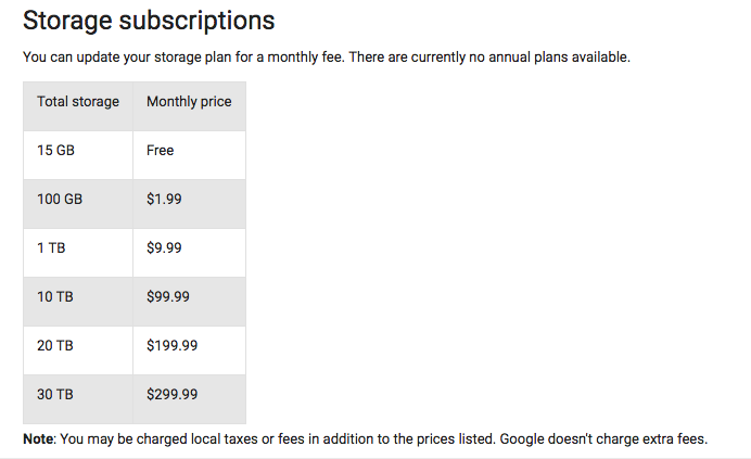 google-drive-pricing