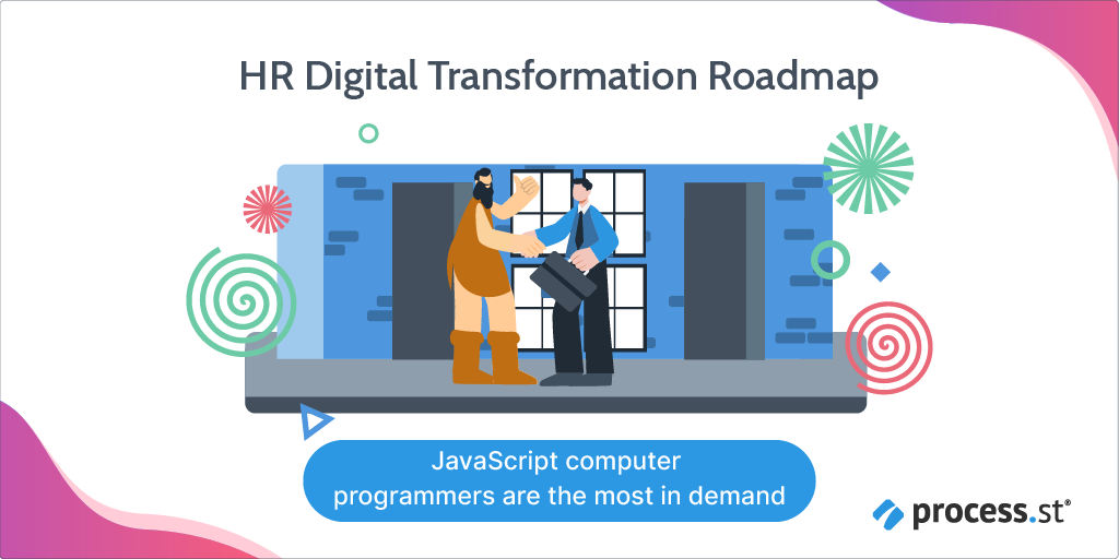 ALT: HR digital transformation roadmap
JavaScript computer programmers are the most in demand