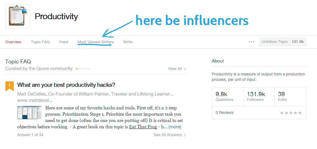 How to find Influencers content ideas