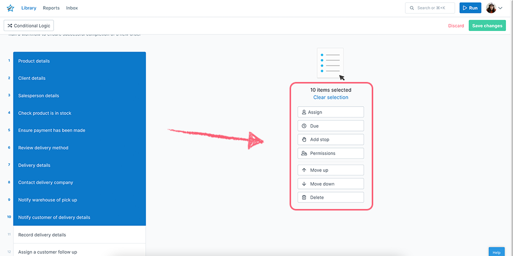 what is a workflow example