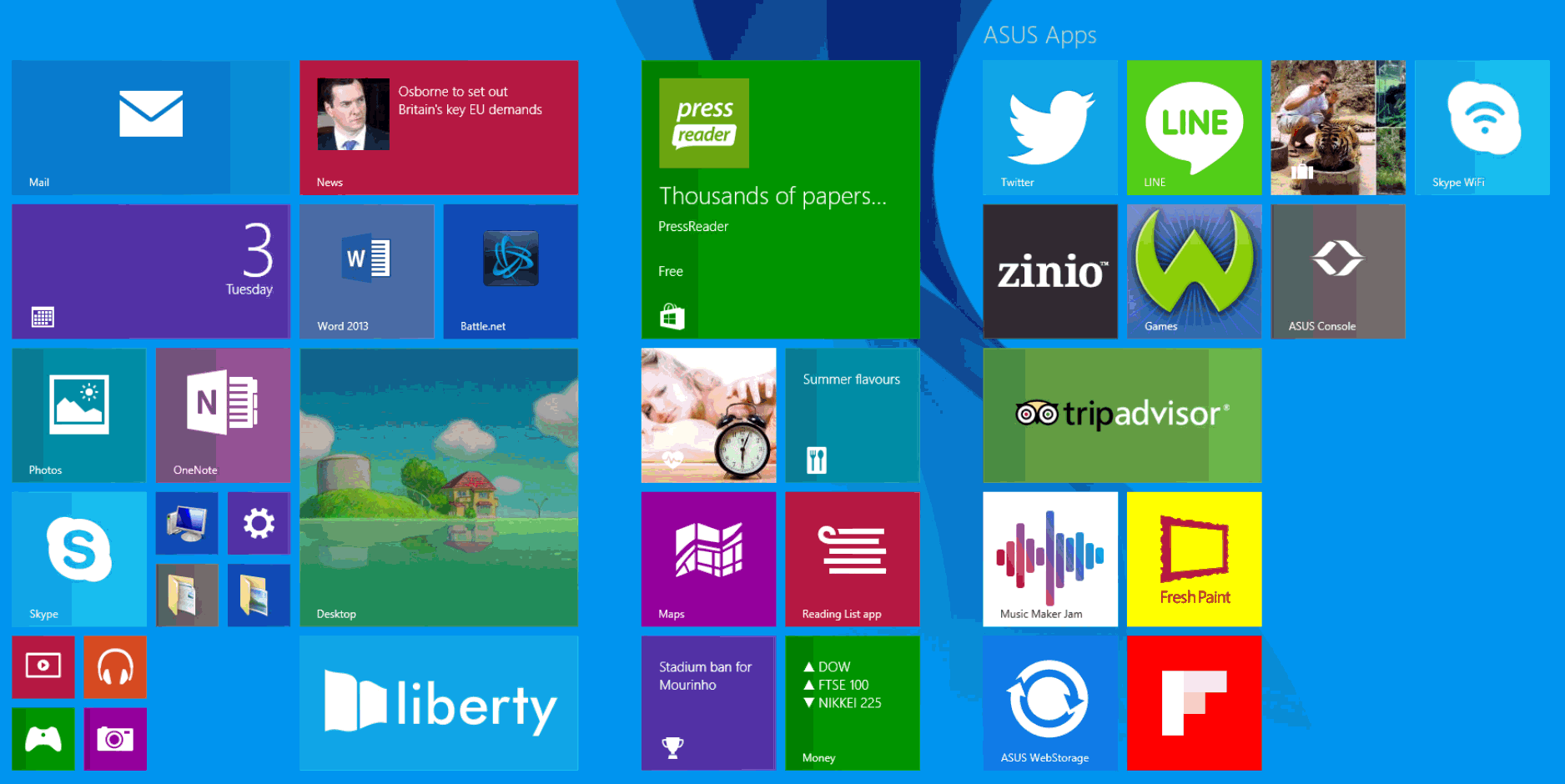 Windows 8 flat design