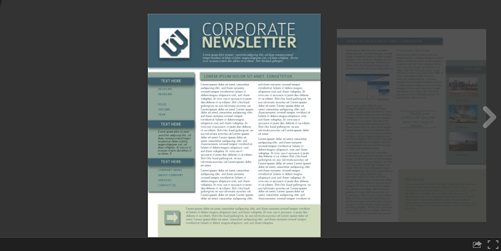 Newsletter templates: newsletter template 6