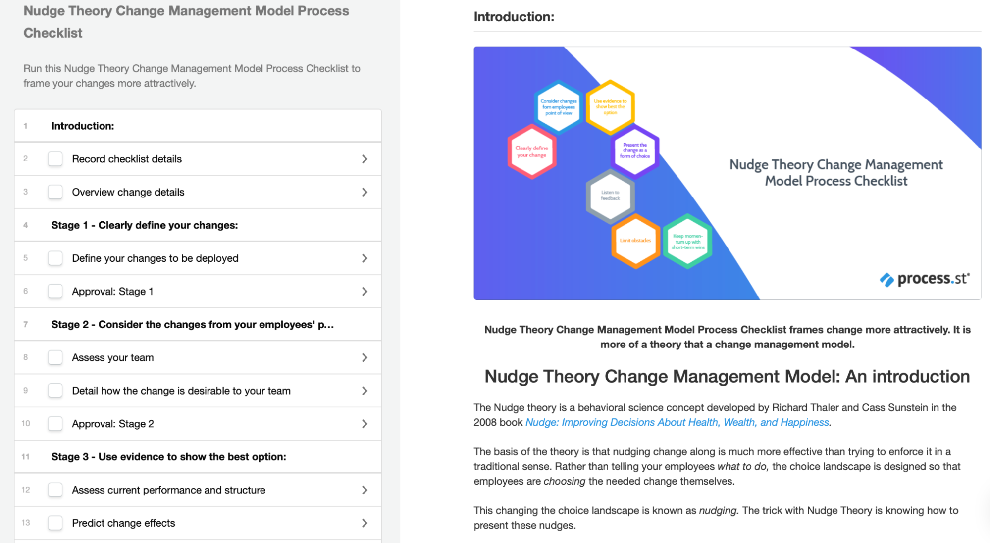 Nudge theory change management strategy