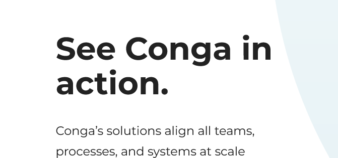 image showing Conga as document generation software
