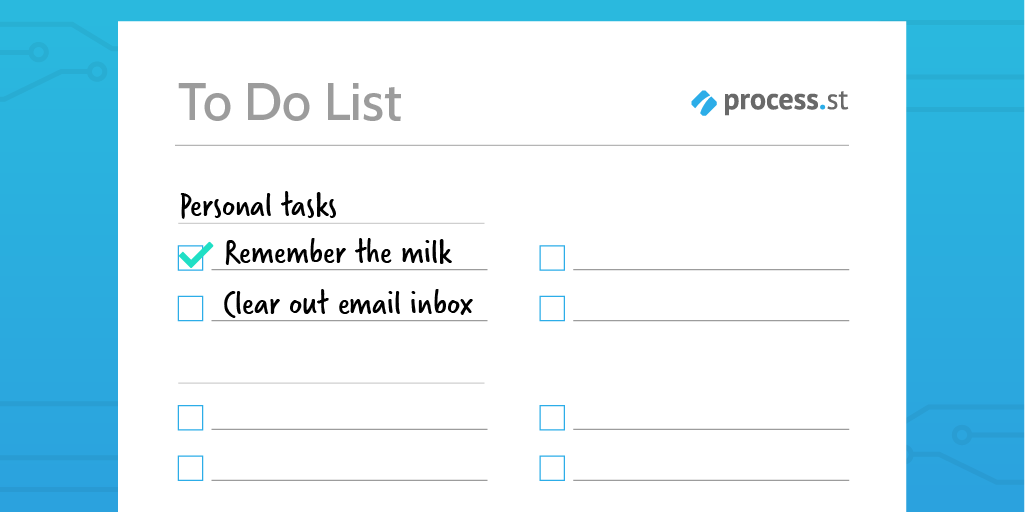simple to-do list process
