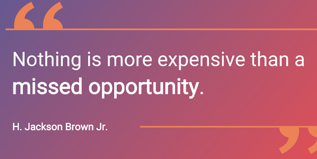 Marketing events - Quote Jackson J Brown