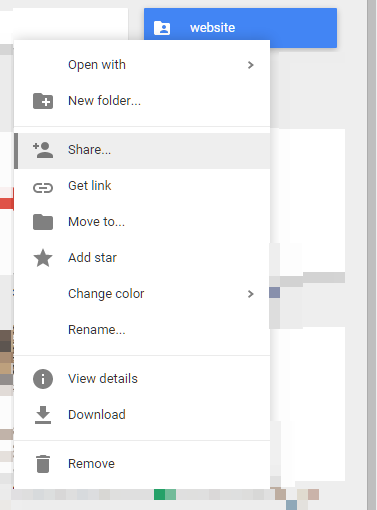 Hosting a website in Google Drive Sharing