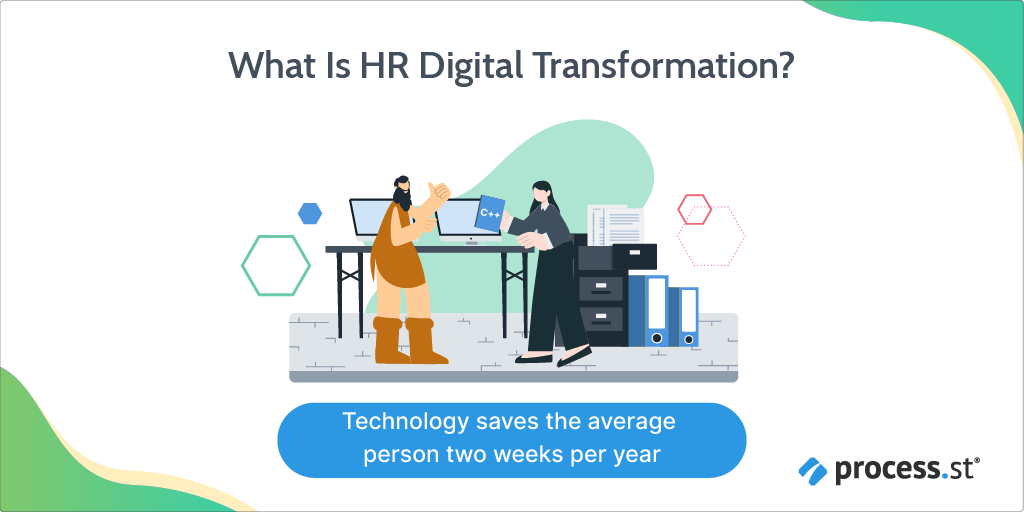 ALT: What is HR digital transformation?
Technology saves the average person two weeks per year