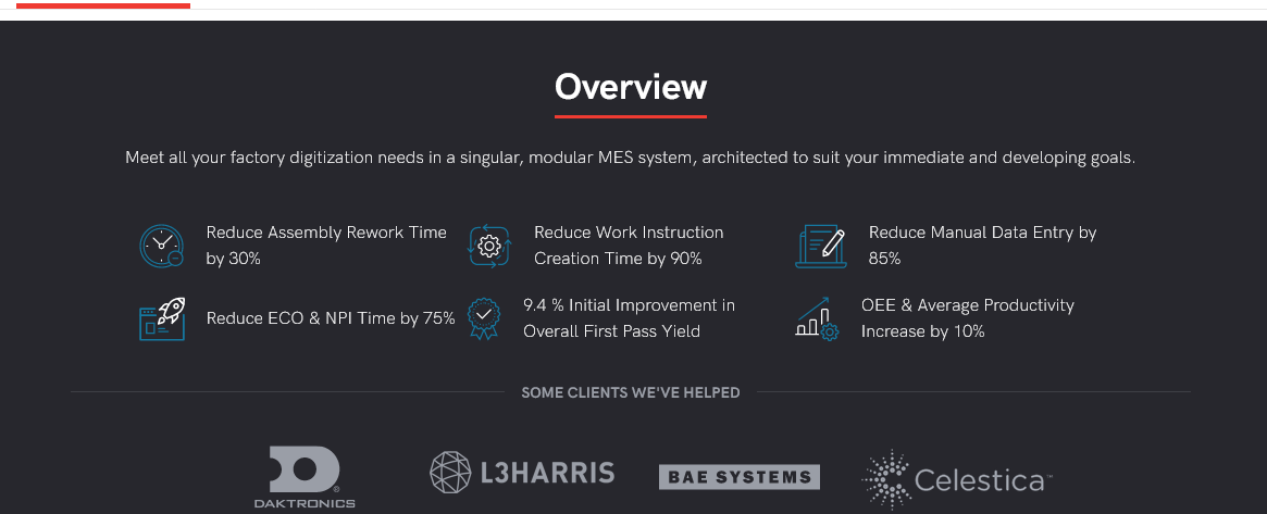 image showing factorylogix as manufacturing management software