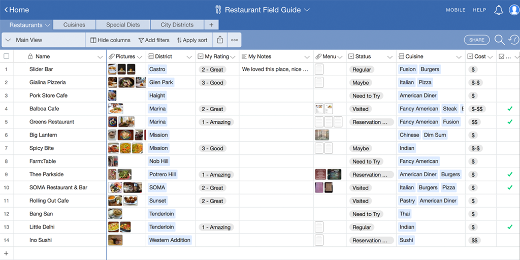 airtable project management