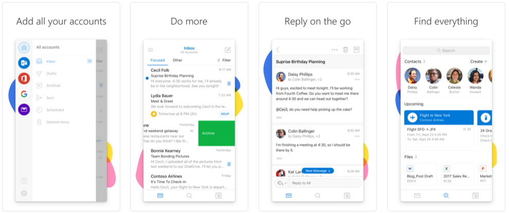 best email app for iphone outlook