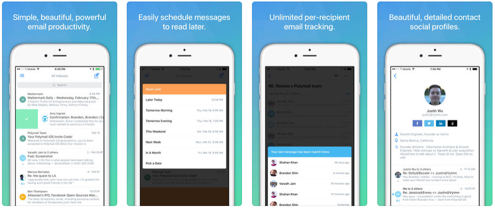 best email app for iphone polymail