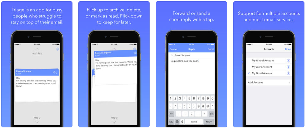 best email app for iphone triage