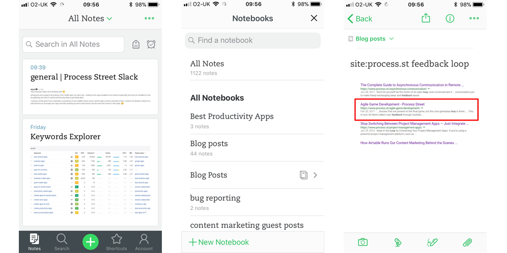 best mobile apps for business - evernote