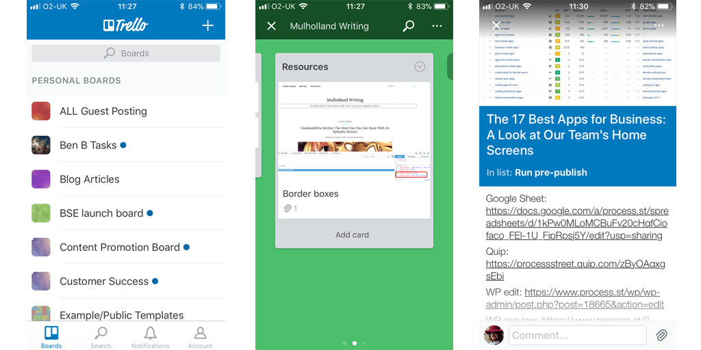 best mobile apps for business - trello
