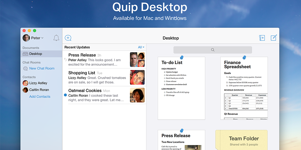 best productivity apps - quip