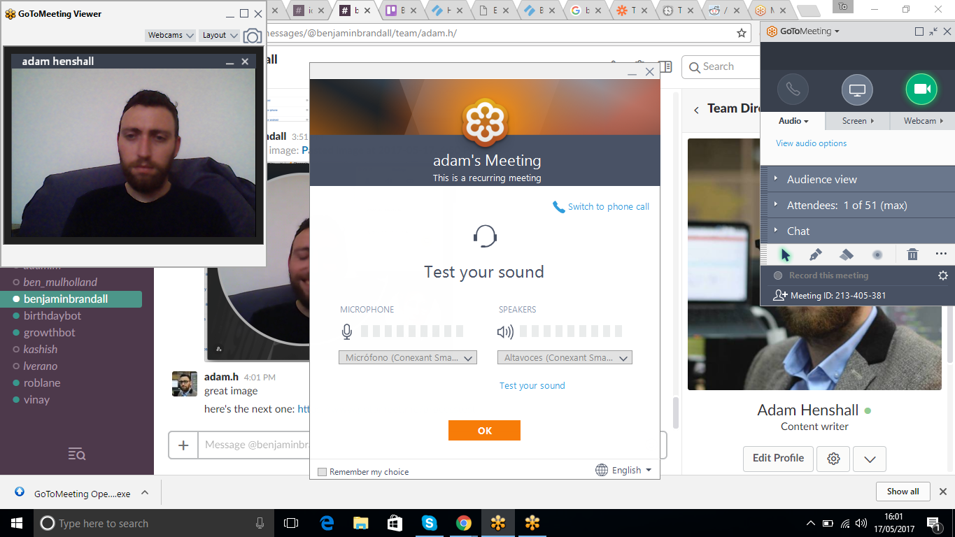 best video conferencing gotomeeting confusing screen