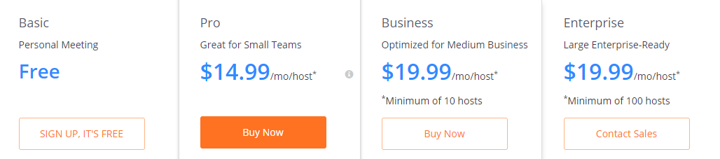 best video conferencing zoom pricing
