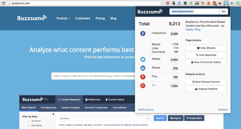 buzzsumo best chrome extensions