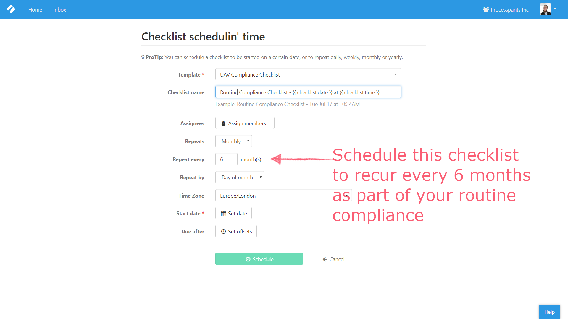 scheduled drone maintenance checklist