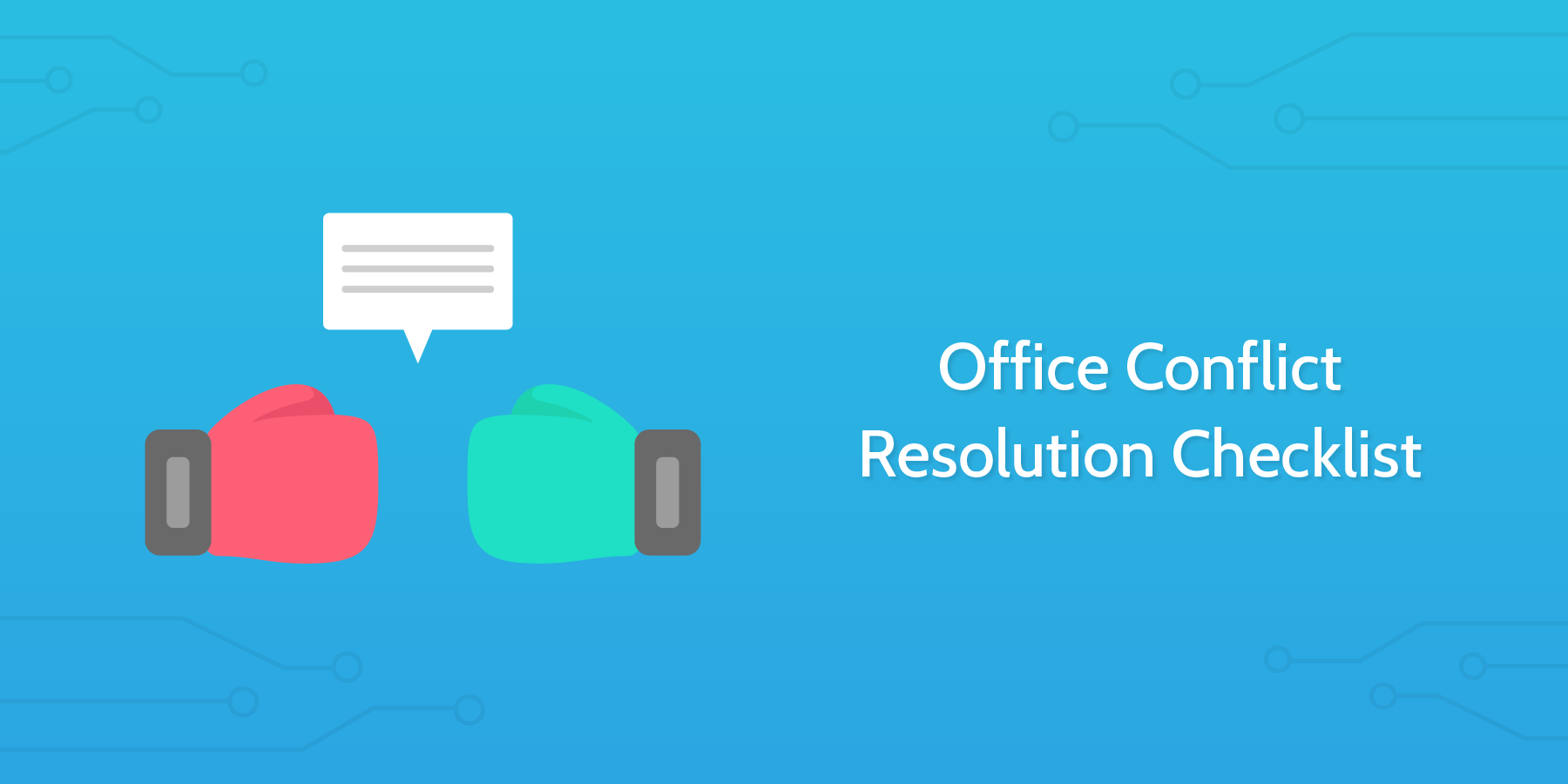 office conflict resolution checklist