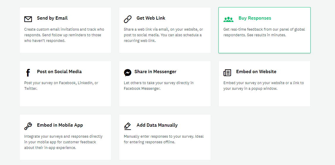 create a form surveymonkey collect responses