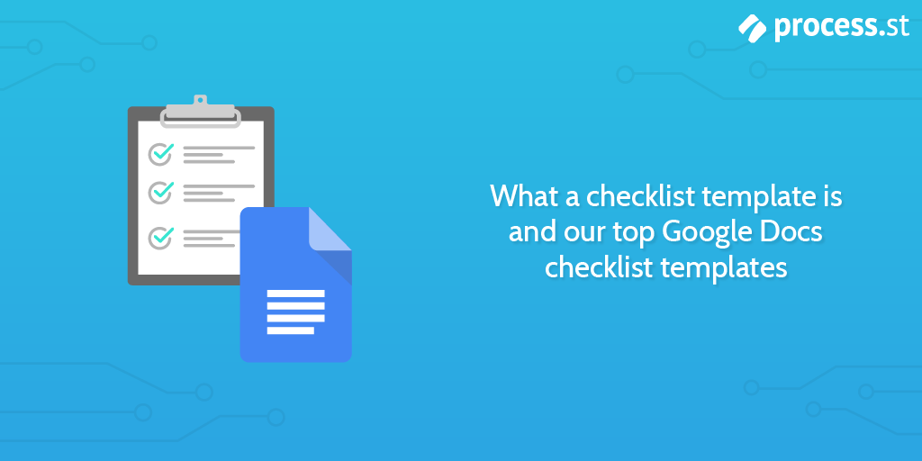 google docs checklist templates