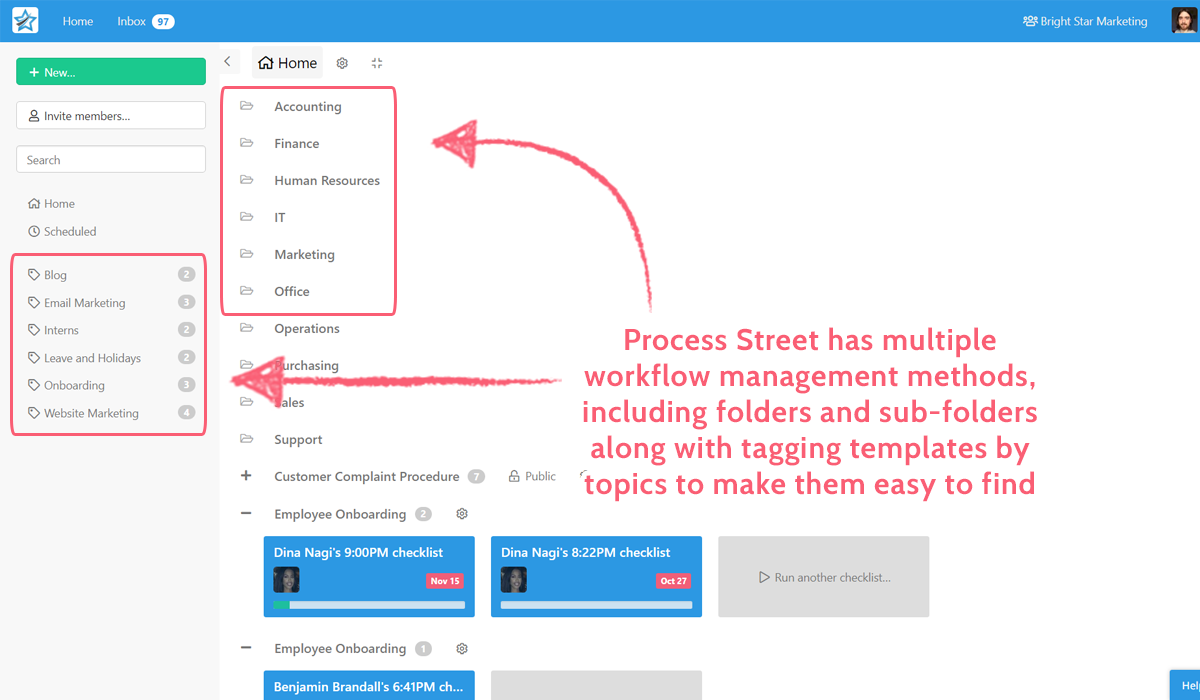 grouping workflows