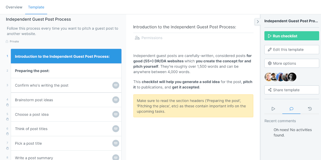 guest posting - process